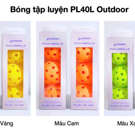 Bóng tập luyện Pickleball Kaiwin PK40L Outdoor (hộp 3 quả)